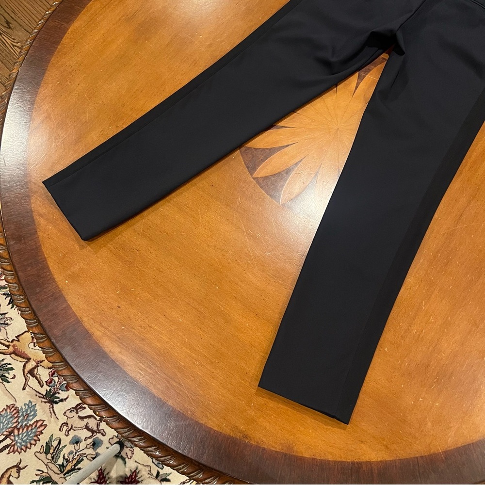 Rebecca‎ Taylor $295 Ava Techy Pant Navy/Black 4 Cropped Ankle Tapered Zippers - Picture 7 of 16